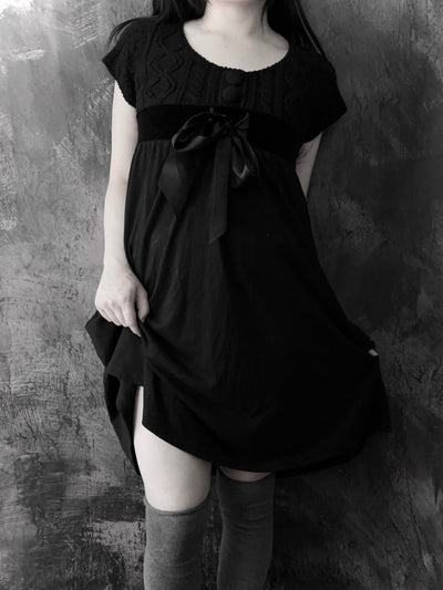 Doe Babydoll Dress - MIDNIGHT FAE