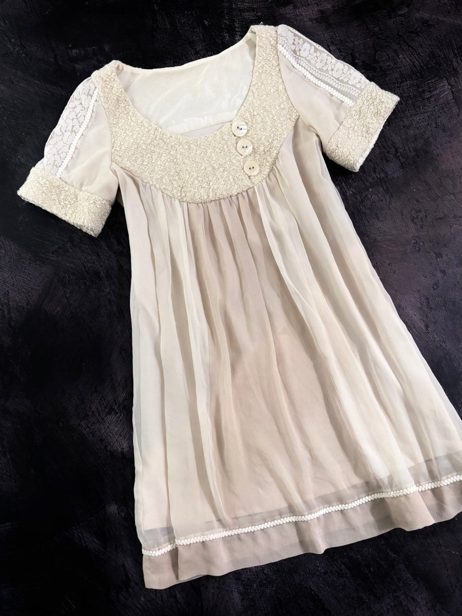Doll Button Dress - MIDNIGHT FAE