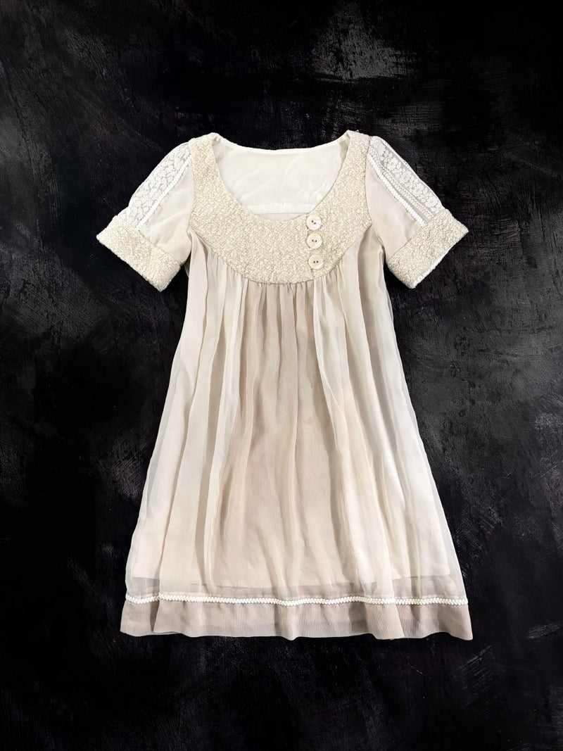 Doll Button Dress - MIDNIGHT FAE