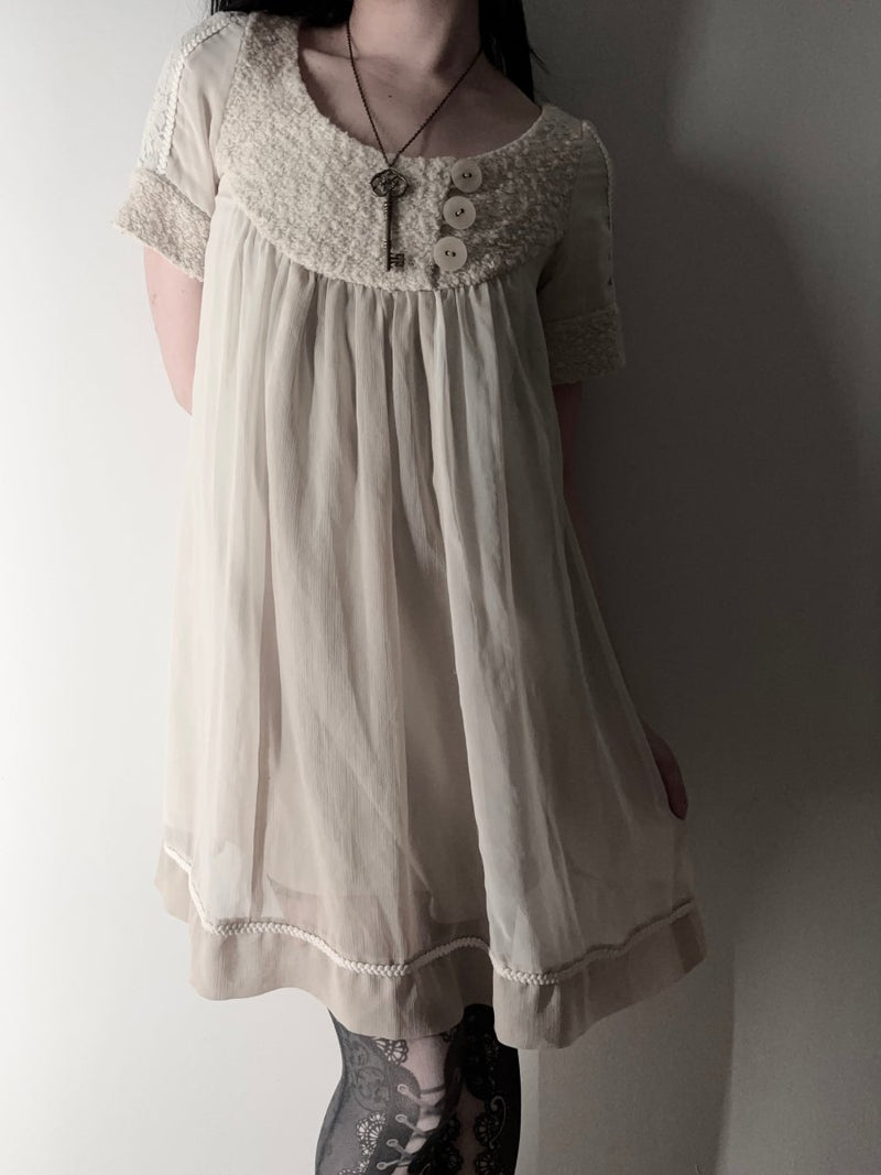 Doll Button Dress - MIDNIGHT FAE