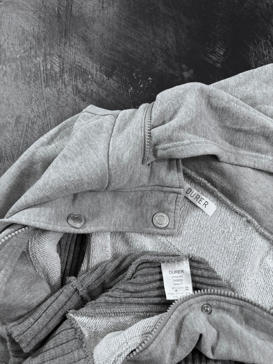 Durer Grey Hoodie Jacket - MIDNIGHT FAE