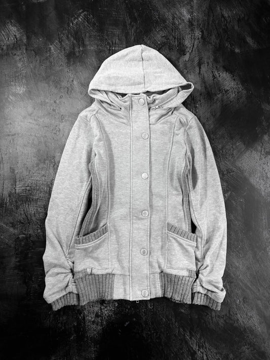 Durer Grey Hoodie Jacket - MIDNIGHT FAE