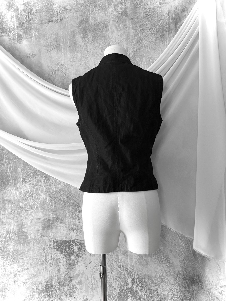 Duskling Button Vest - MIDNIGHT FAE