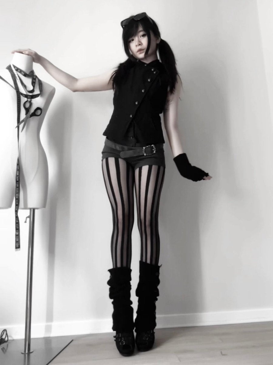 Duskling Button Vest - MIDNIGHT FAE