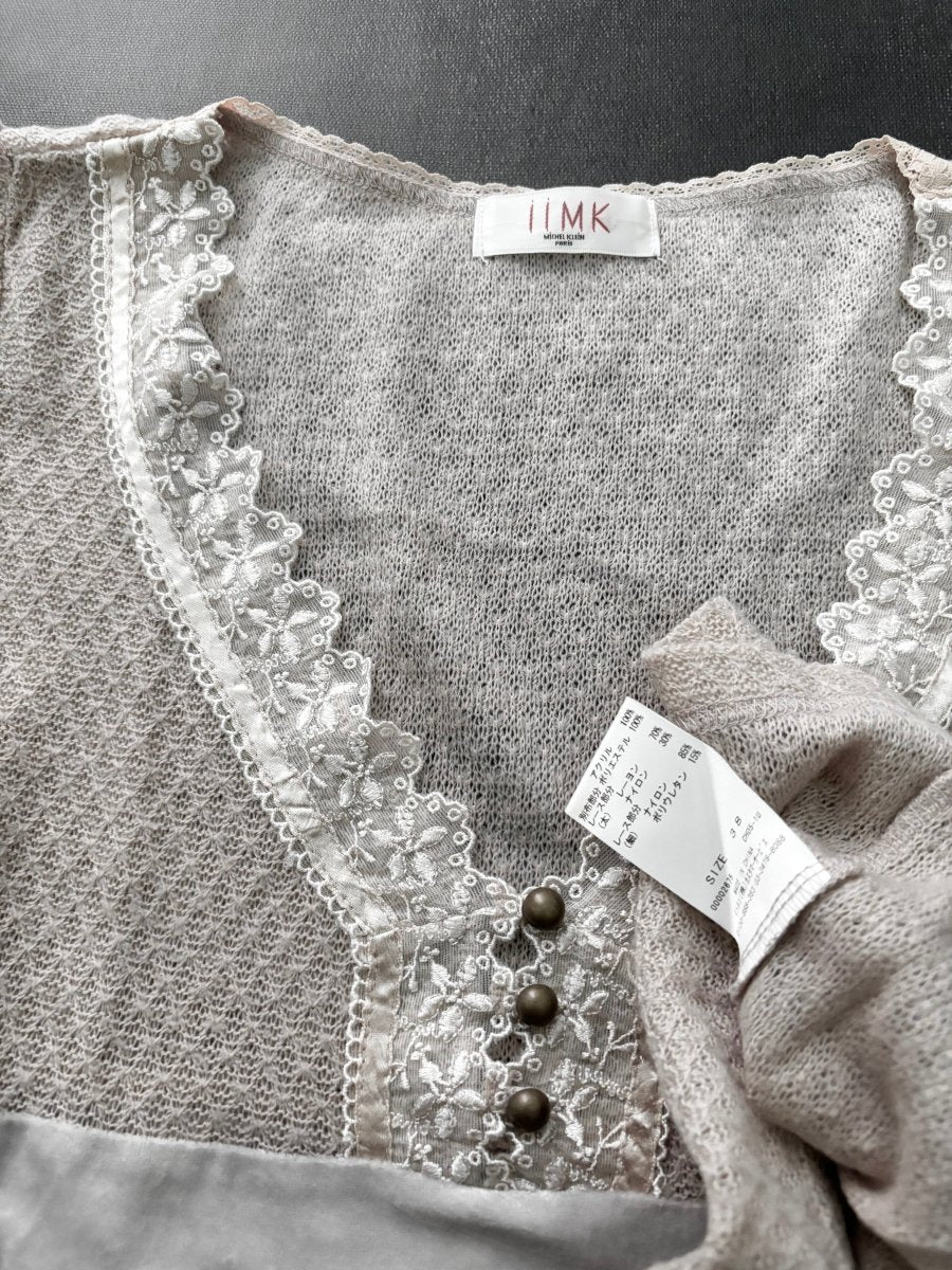 Dusky Knit Blouse - MIDNIGHT FAE