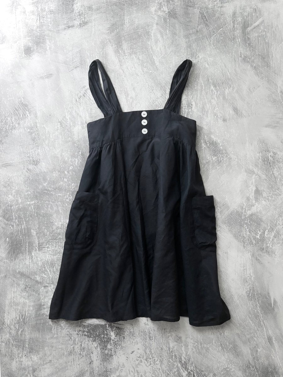 Dusty Silk Dress - MIDNIGHT FAE