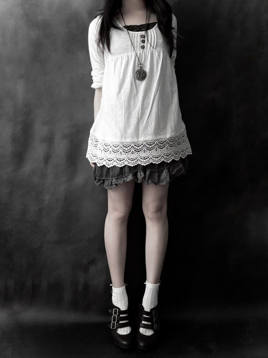 Earth Cotton Blouse - MIDNIGHT FAE