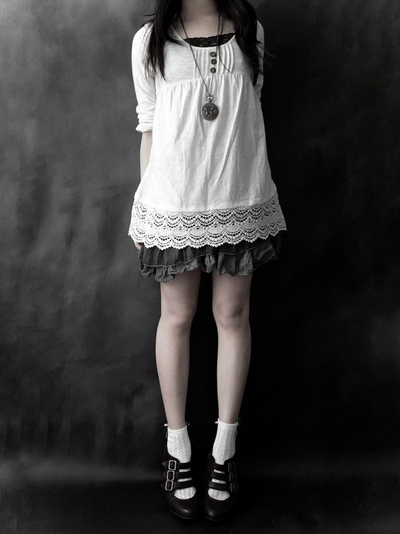Earth Cotton Blouse - MIDNIGHT FAE