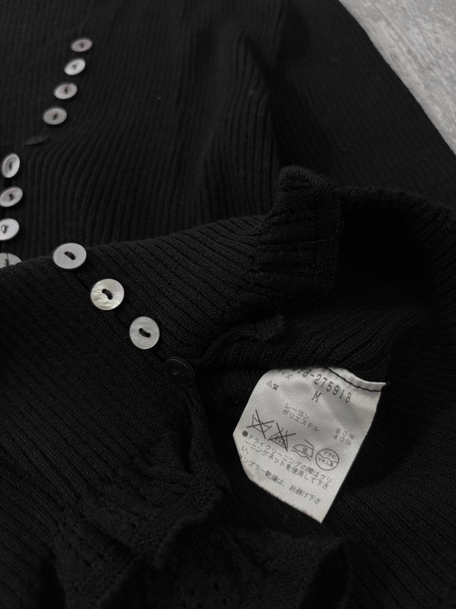 Eclipse Button Up Top - MIDNIGHT FAE