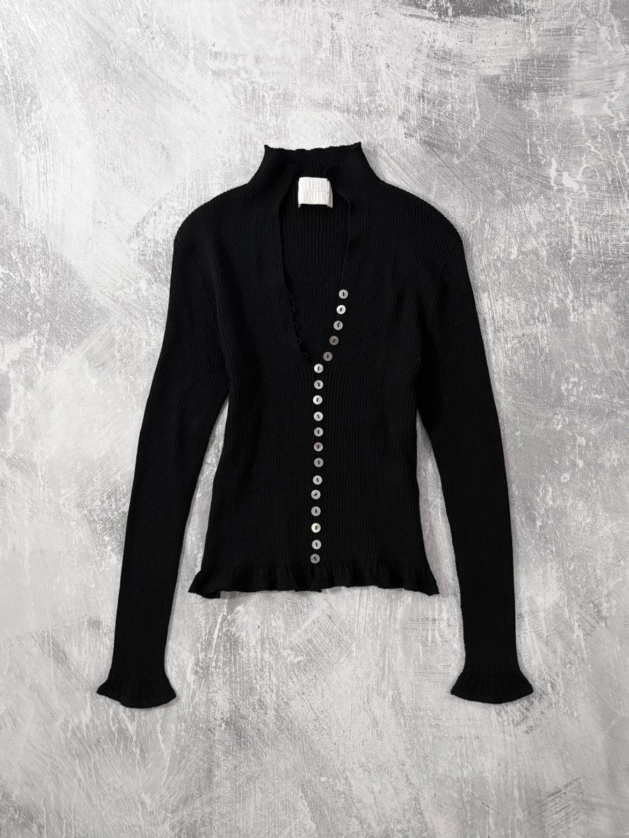 Eclipse Button Up Top - MIDNIGHT FAE