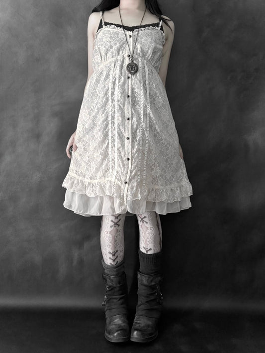 Elegy Lace Dress - MIDNIGHT FAE