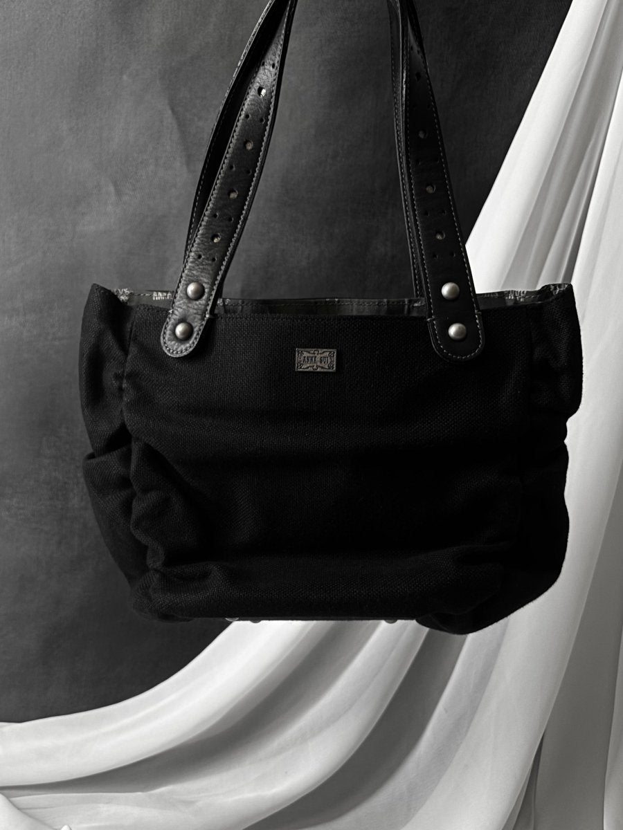 Embroidered Canvas Bag - MIDNIGHT FAE