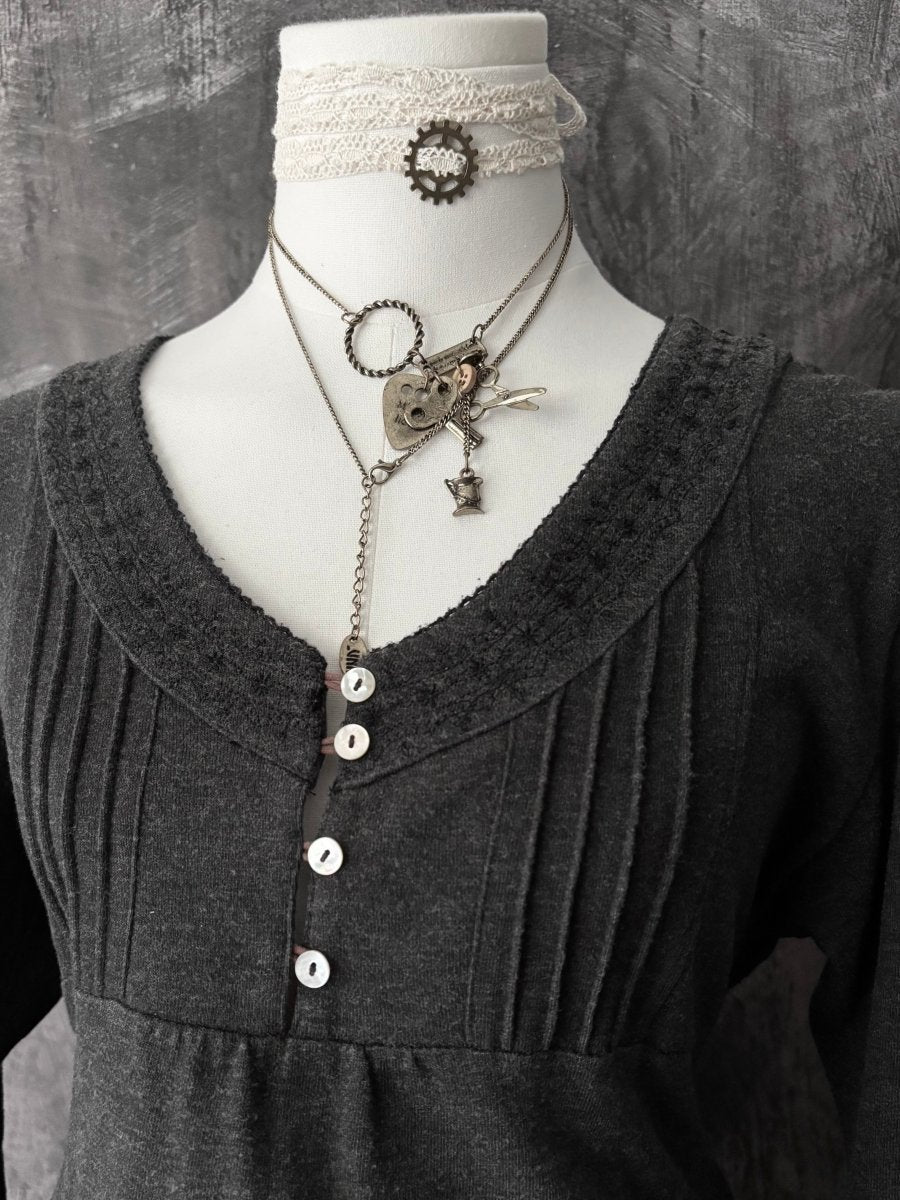 Enraciné Babydoll Tunic - MIDNIGHT FAE