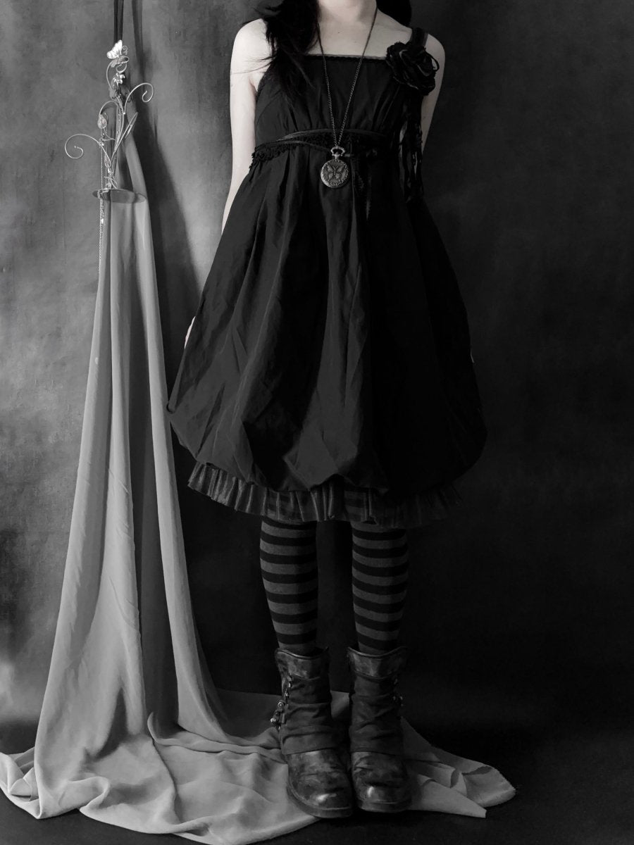 Ephemera Babydoll Dress - MIDNIGHT FAE