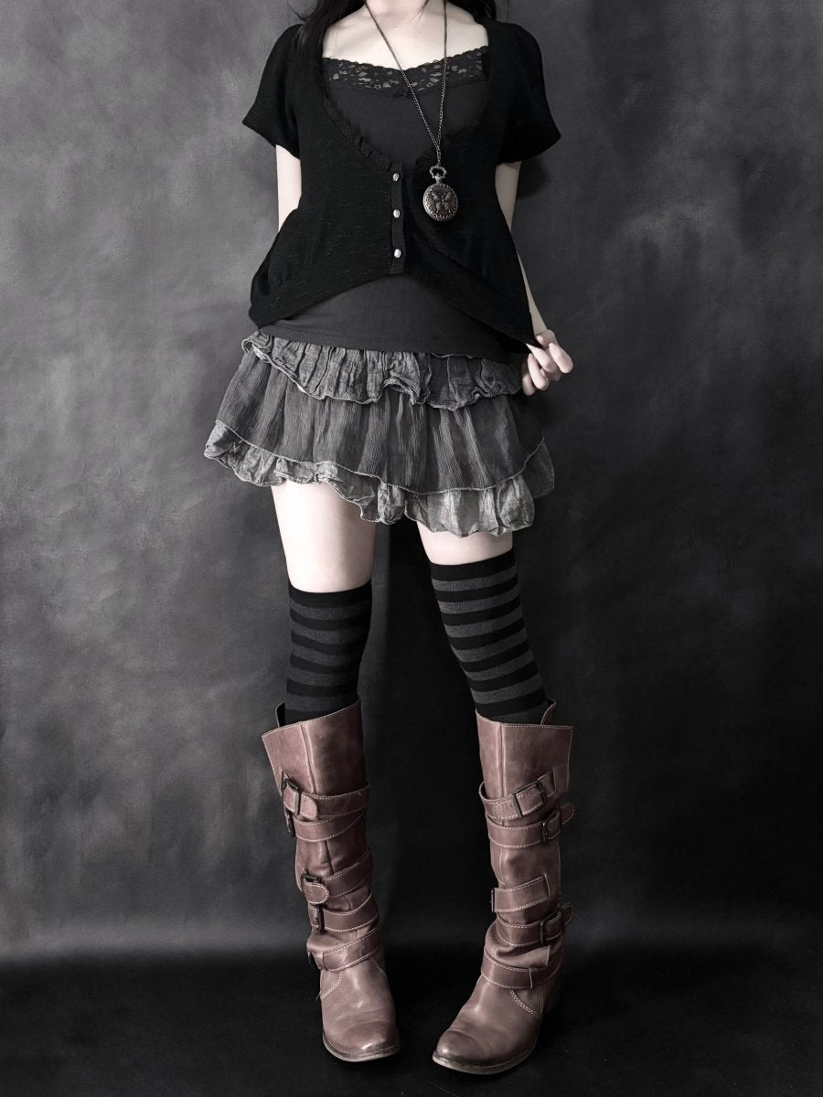 Estacot Knit Vest - MIDNIGHT FAE