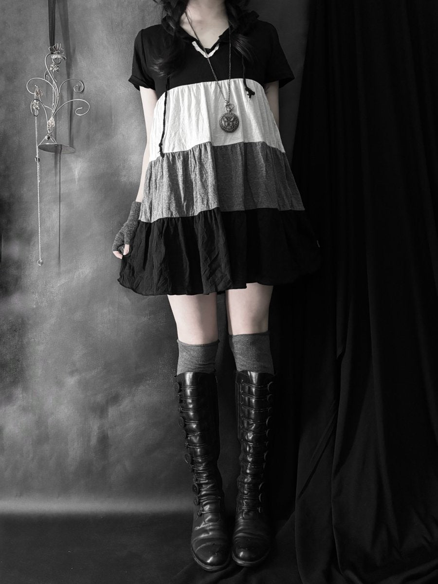 Estacot Striped Dress (BNWT) - MIDNIGHT FAE