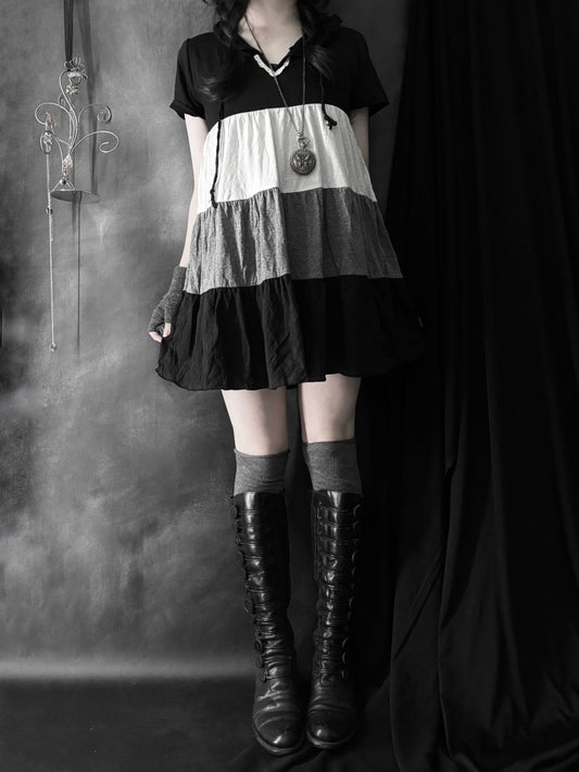 Estacot Striped Dress (BNWT) - MIDNIGHT FAE