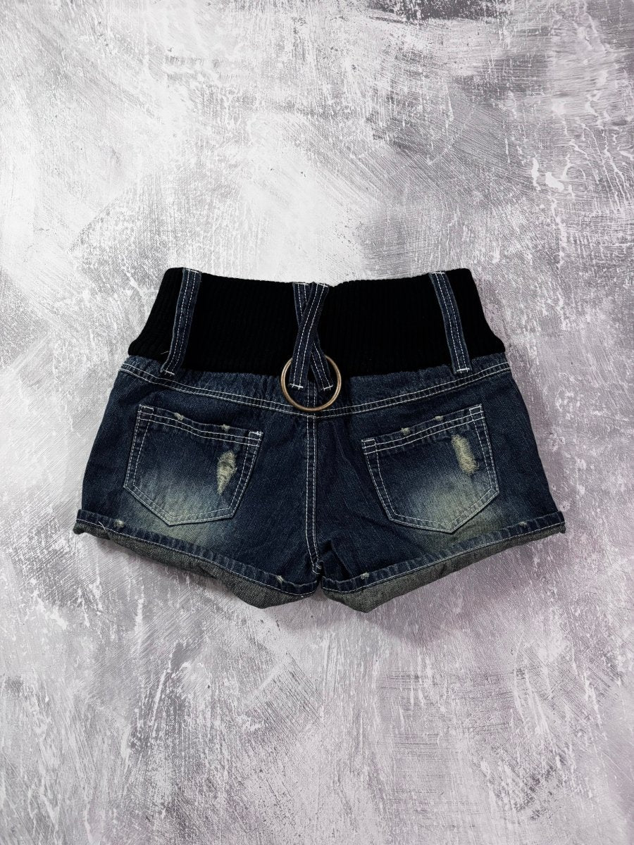 Faded Mini Shorts (BNWT) - MIDNIGHT FAE