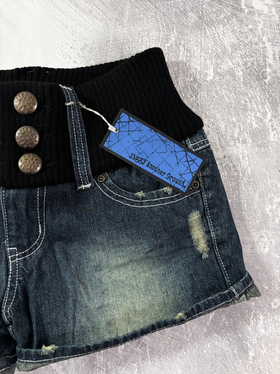 Faded Mini Shorts (BNWT) - MIDNIGHT FAE