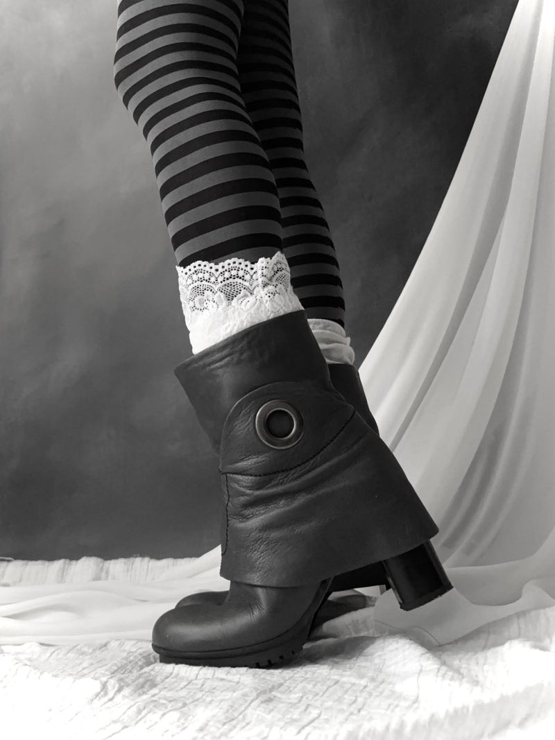 Fantini Leather Boots - MIDNIGHT FAE