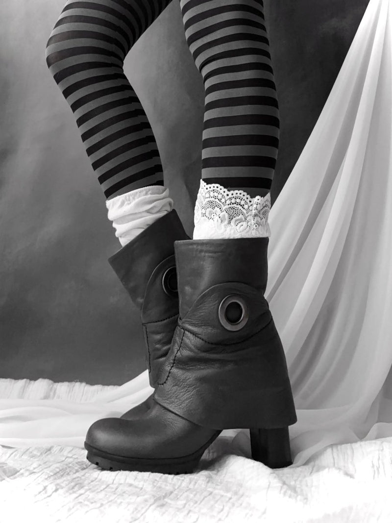 Fantini Leather Boots - MIDNIGHT FAE