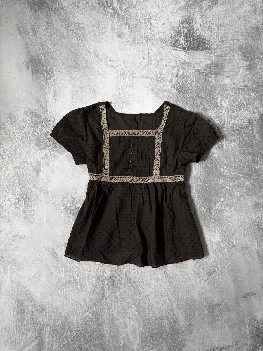 Fawn Babydoll Top - MIDNIGHT FAE