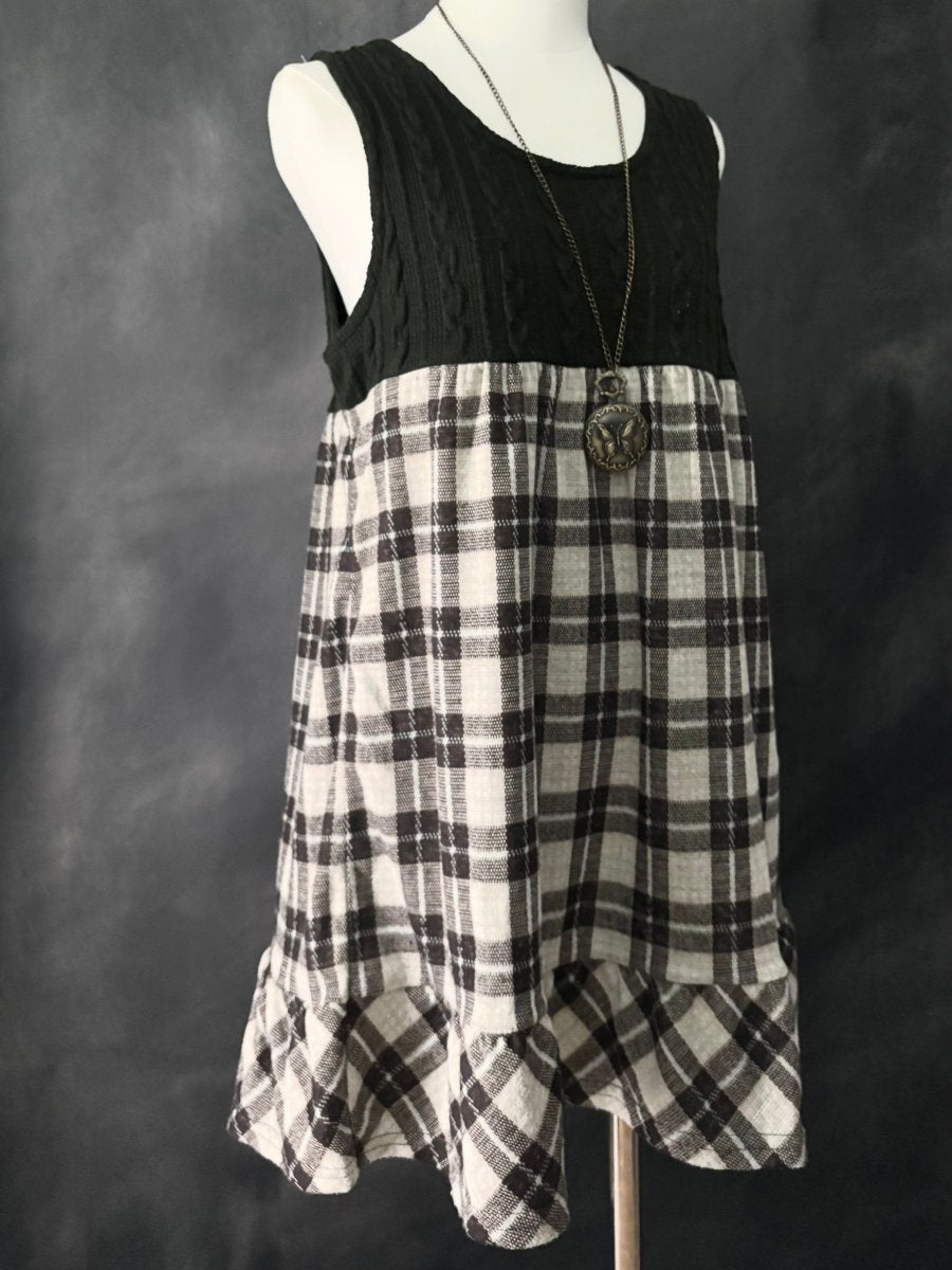 Fern Plaid Tunic - MIDNIGHT FAE