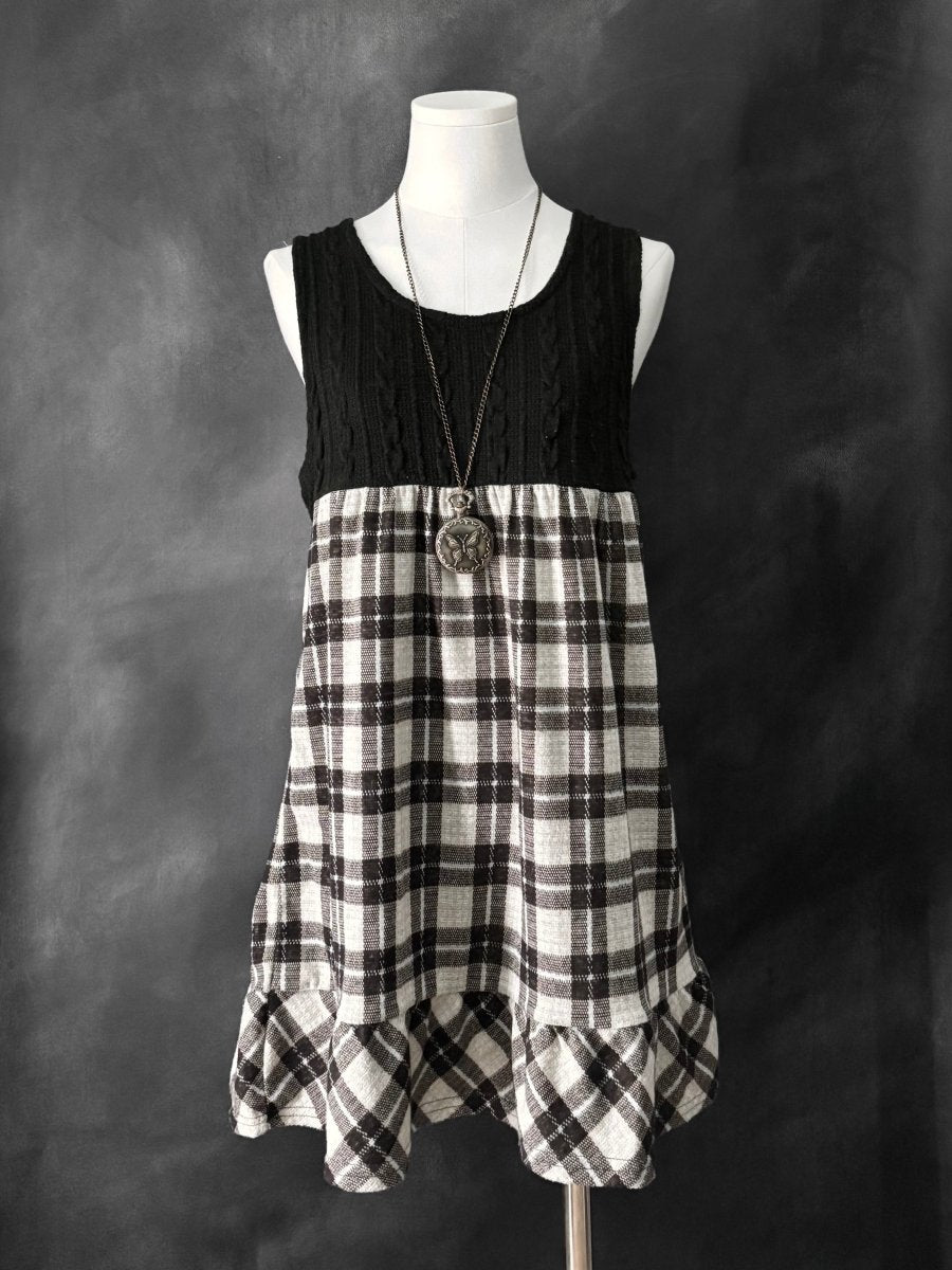 Fern Plaid Tunic - MIDNIGHT FAE