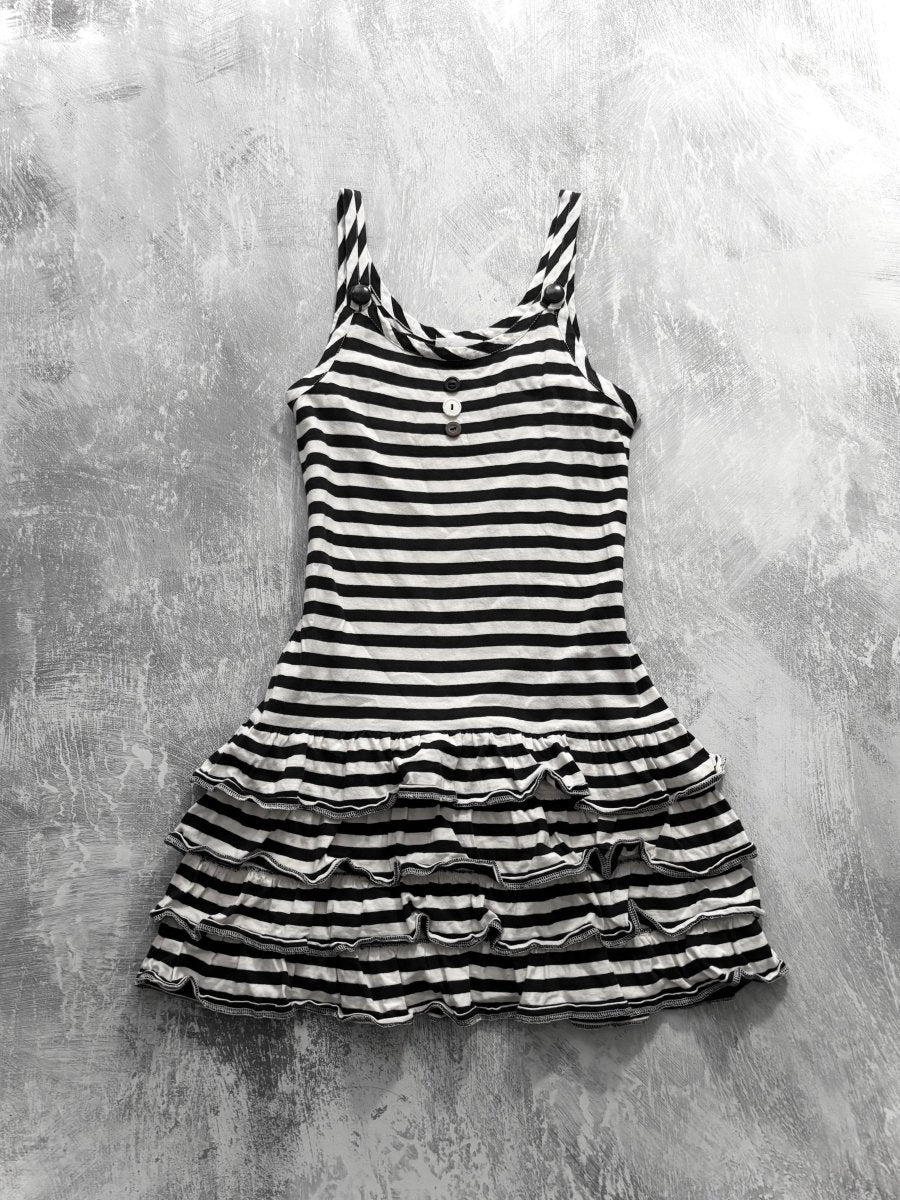 Feroux Striped Dress - MIDNIGHT FAE