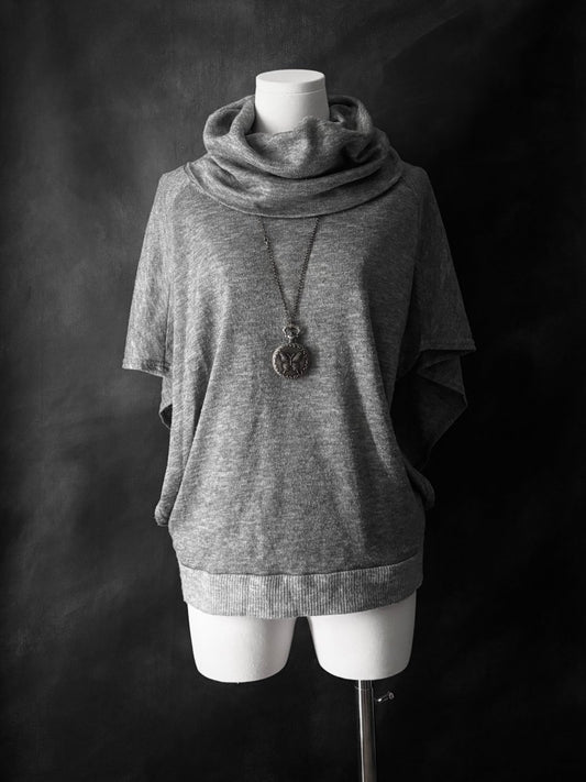 Fireside Slouchy Top - MIDNIGHT FAE