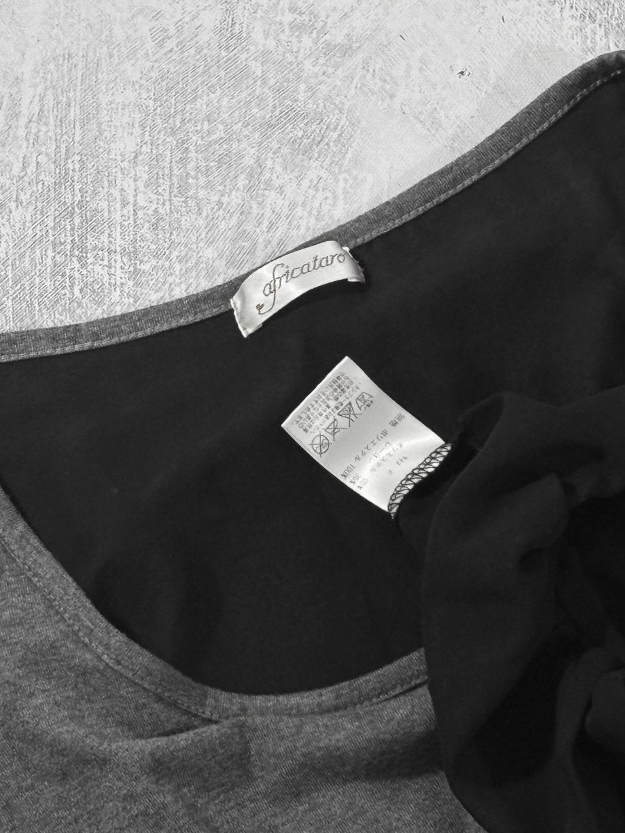 Flag Print T-Shirt - MIDNIGHT FAE