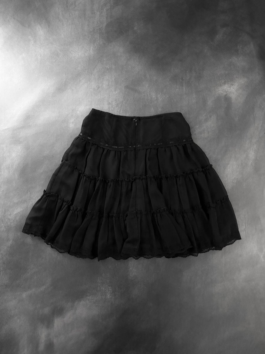 Fleur Ruffle Skirt - MIDNIGHT FAE