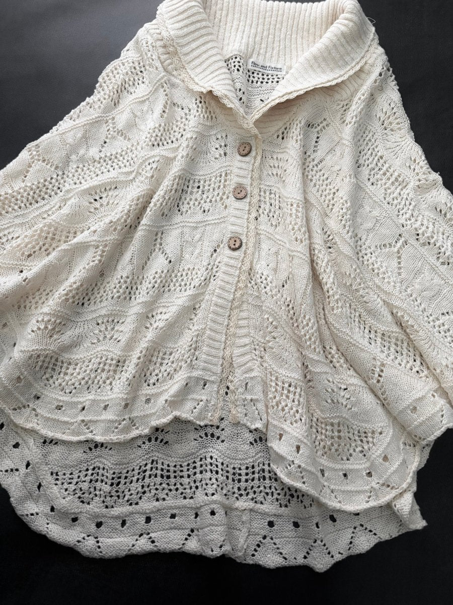 Flow Knit Poncho - MIDNIGHT FAE