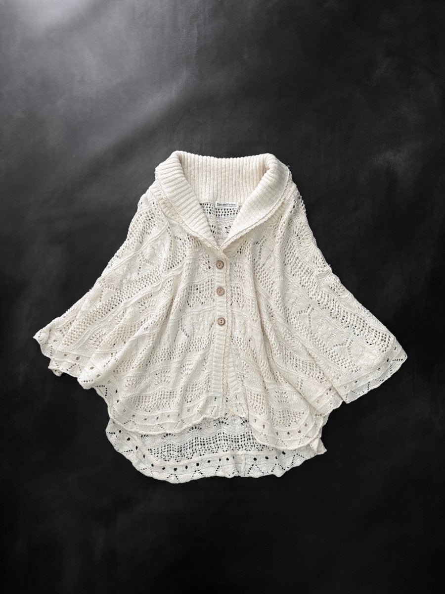 Flow Knit Poncho - MIDNIGHT FAE
