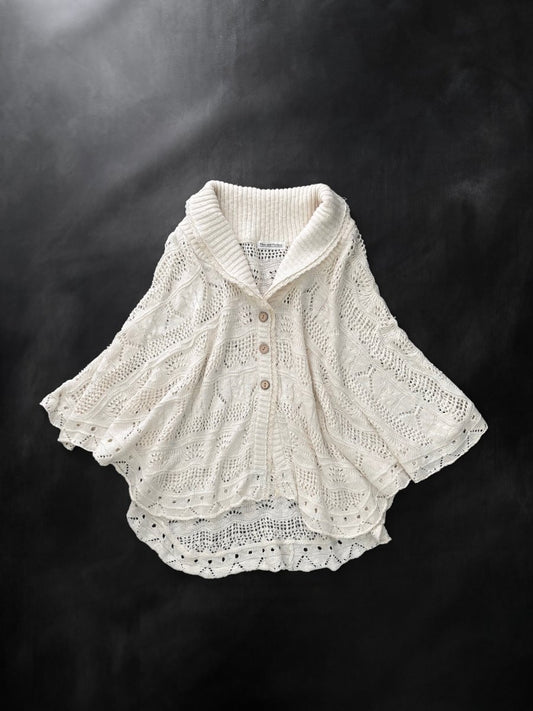 Flow Knit Poncho - MIDNIGHT FAE