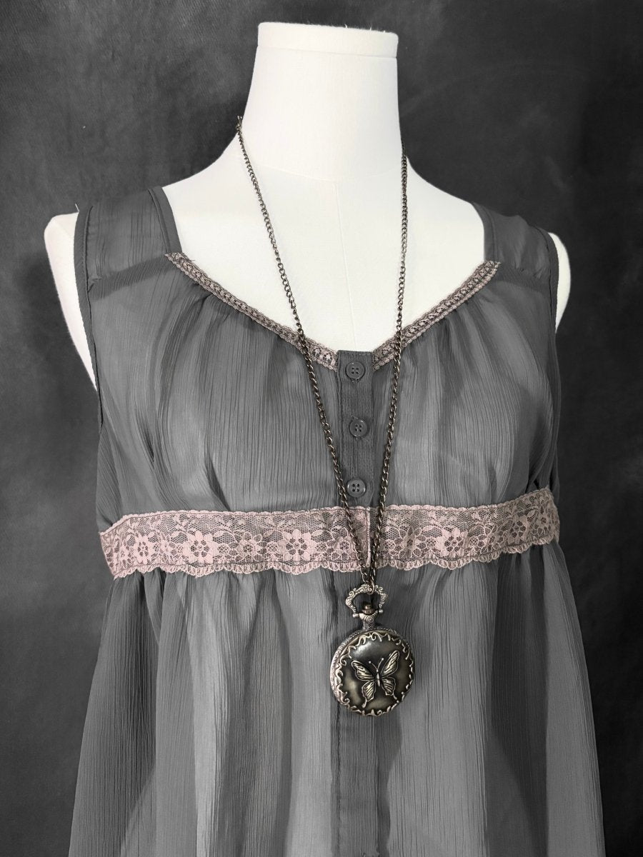 Fog Babydoll Dress - MIDNIGHT FAE