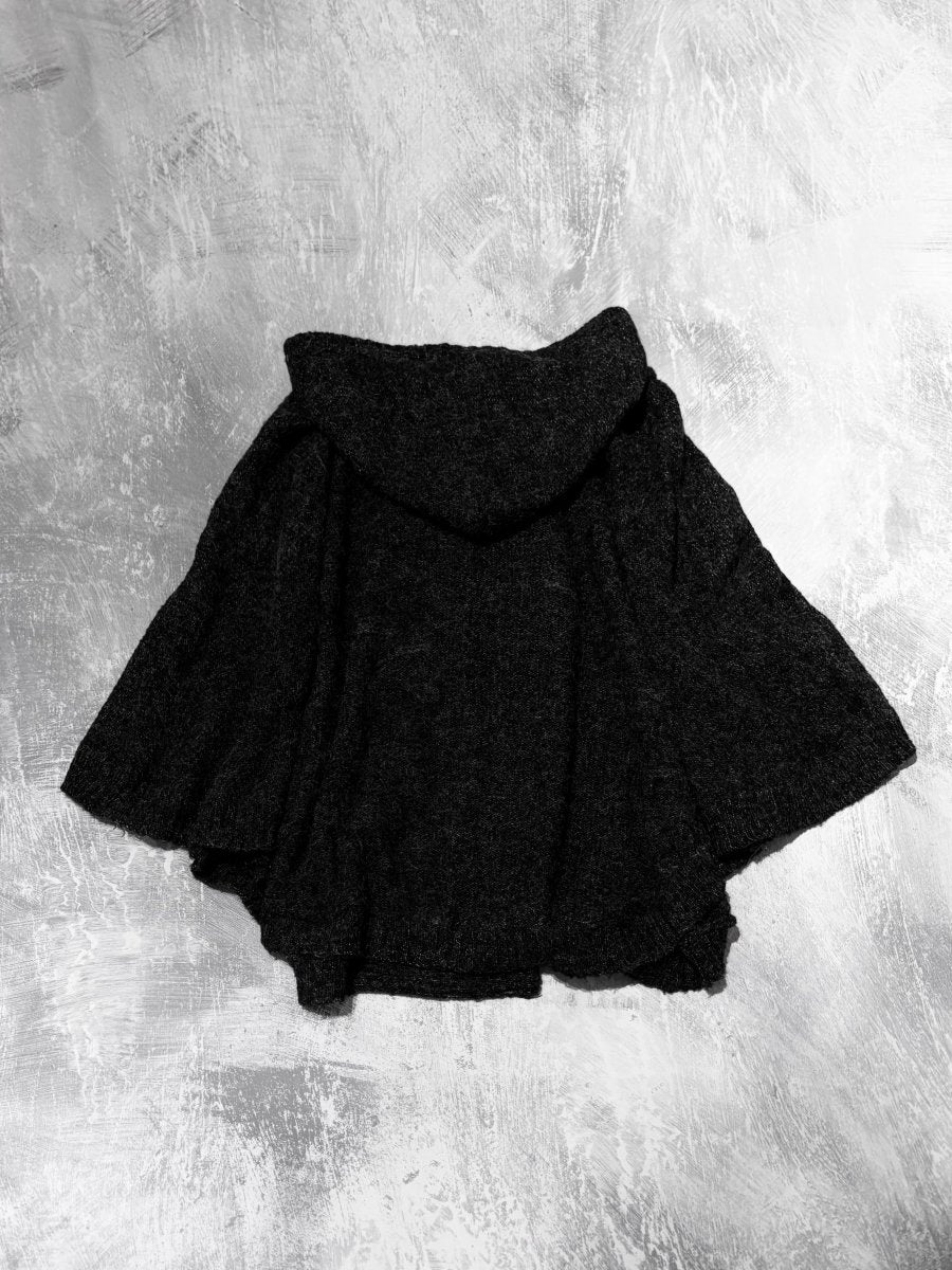 Fossil Knit Poncho - MIDNIGHT FAE