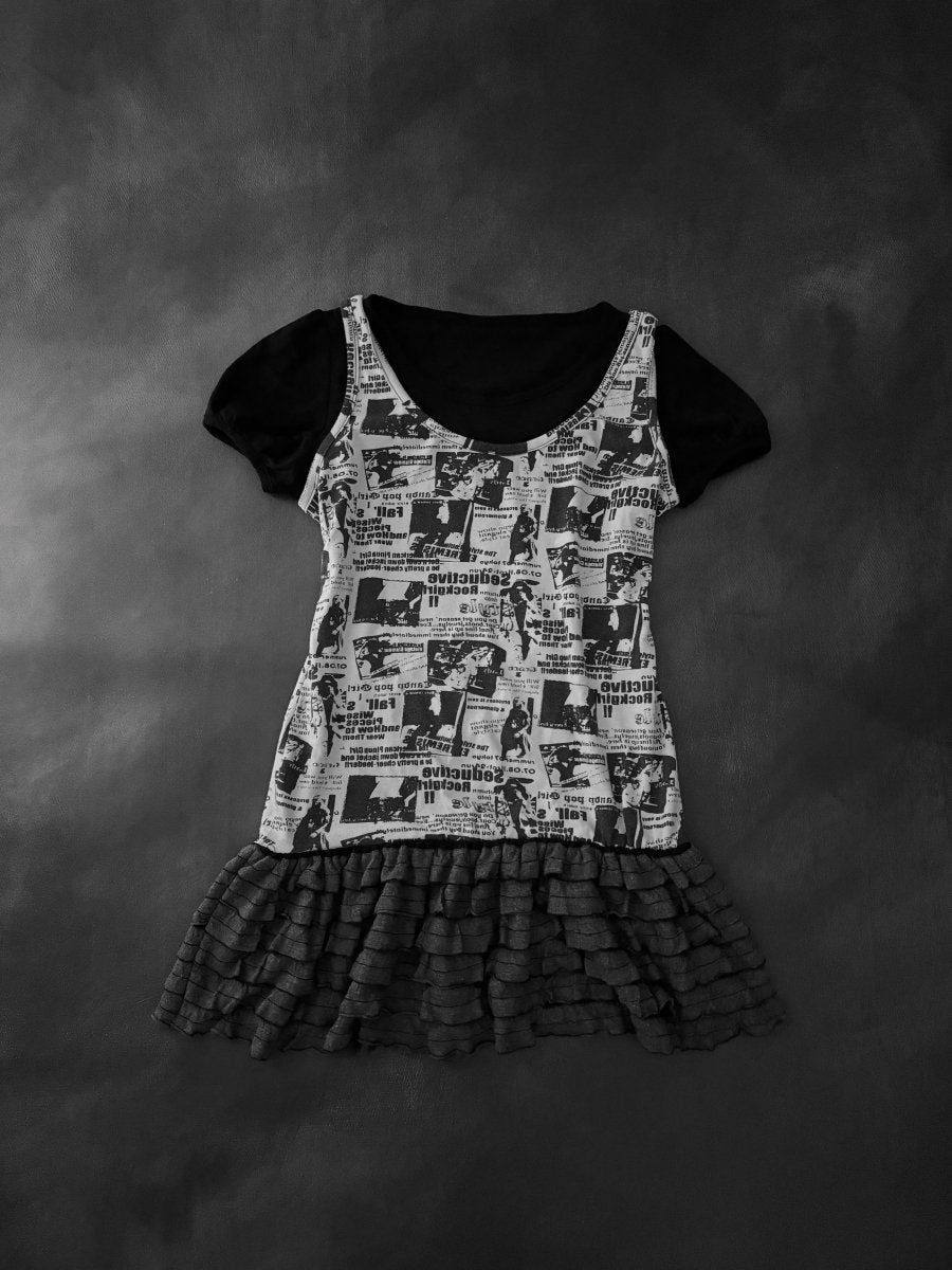 Fragment Layered Tunic - MIDNIGHT FAE