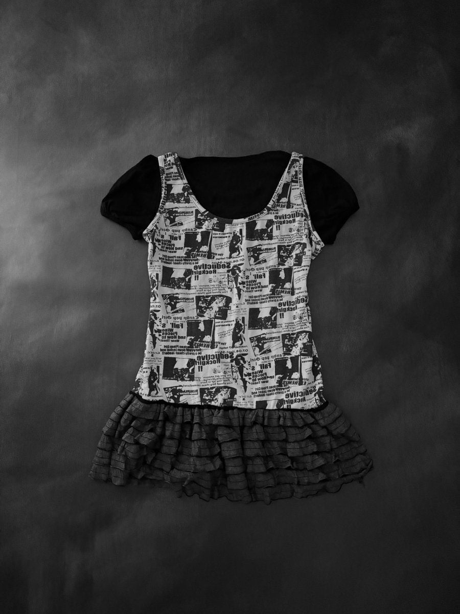 Fragment Layered Tunic - MIDNIGHT FAE