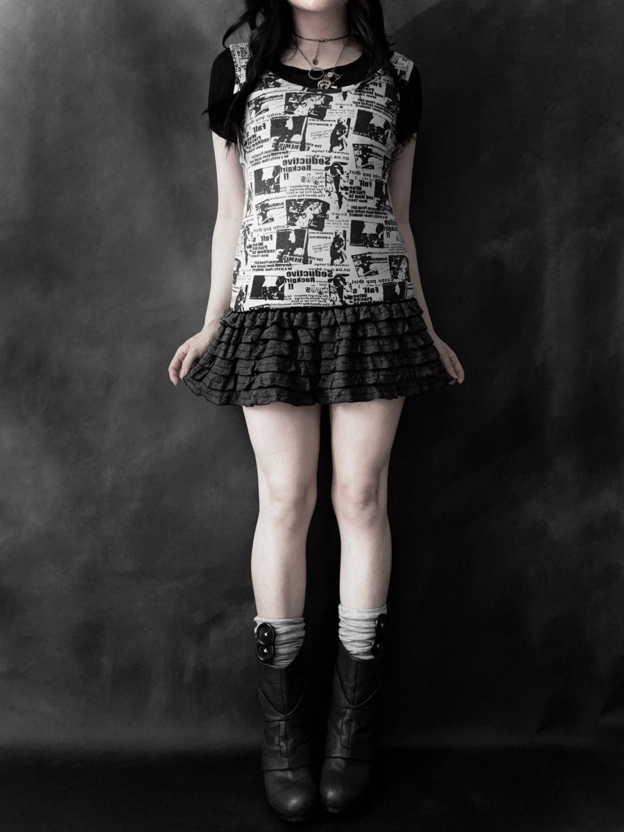 Fragment Layered Tunic - MIDNIGHT FAE