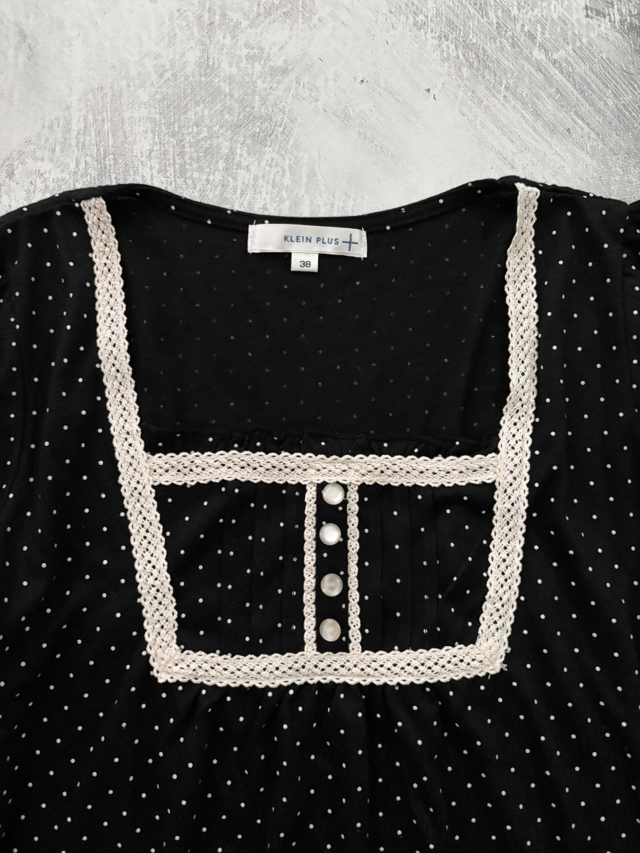 Freckles Polkadot Top - MIDNIGHT FAE