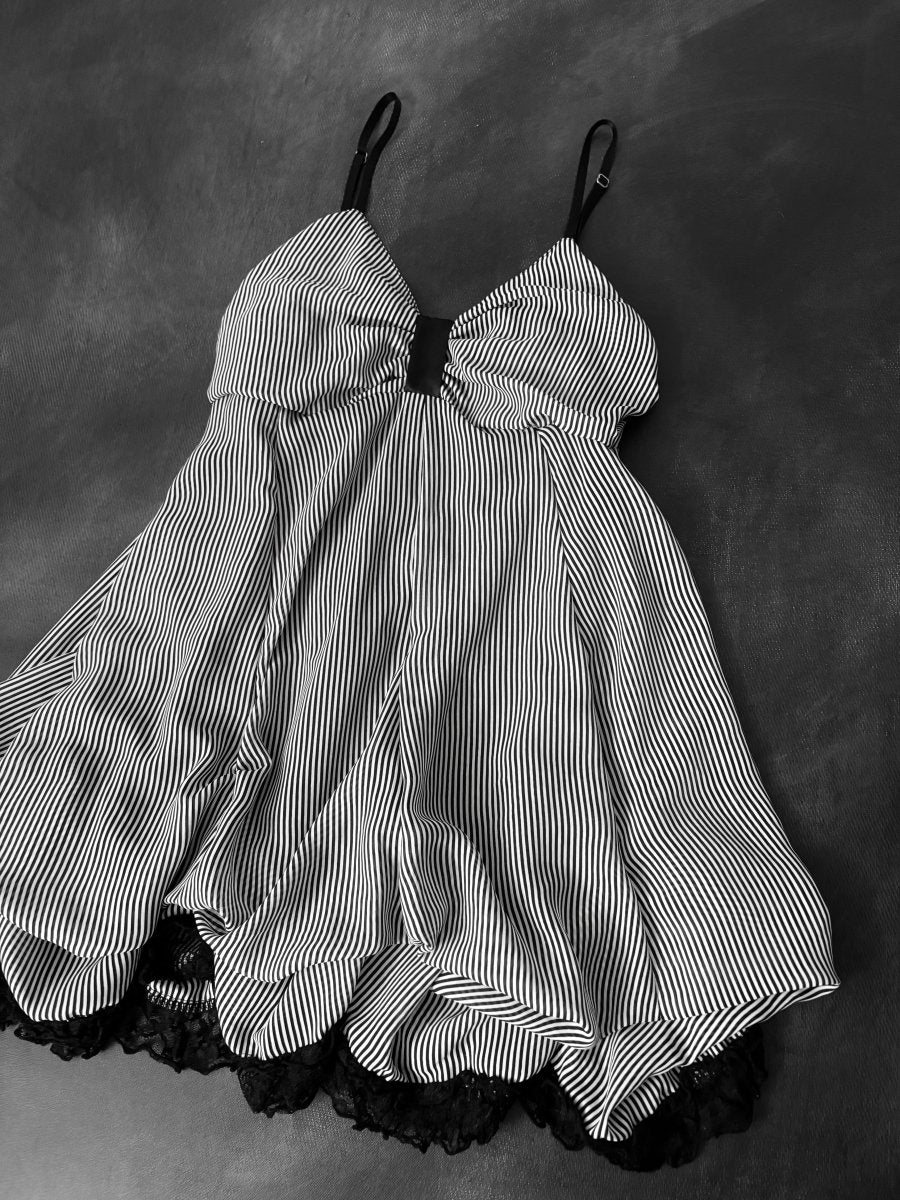 Fugue Babydoll Dress - MIDNIGHT FAE
