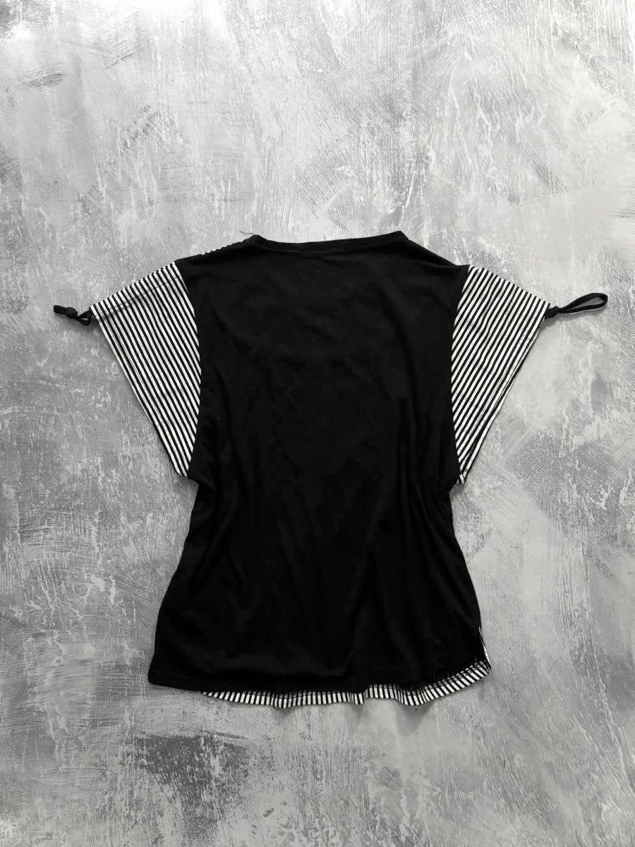 Gear Striped Blouse - MIDNIGHT FAE
