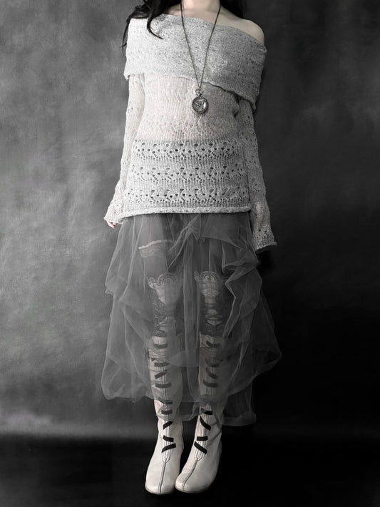 Ghost Sheer Knit - MIDNIGHT FAE