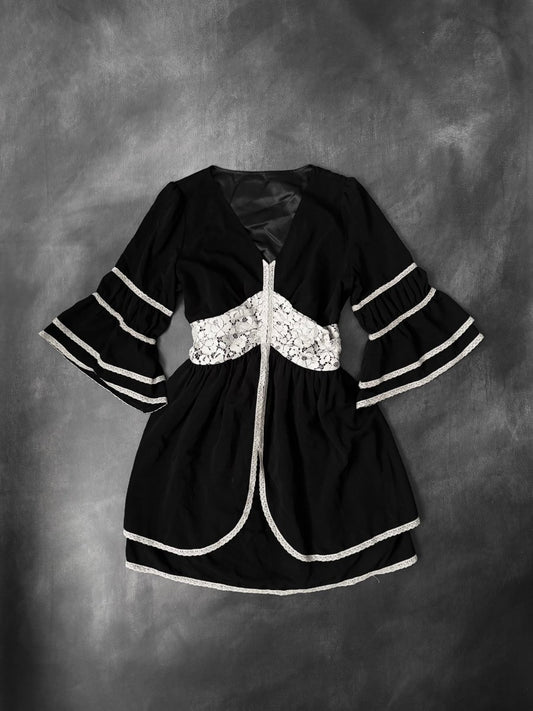 Gilded Layered Dress - MIDNIGHT FAE