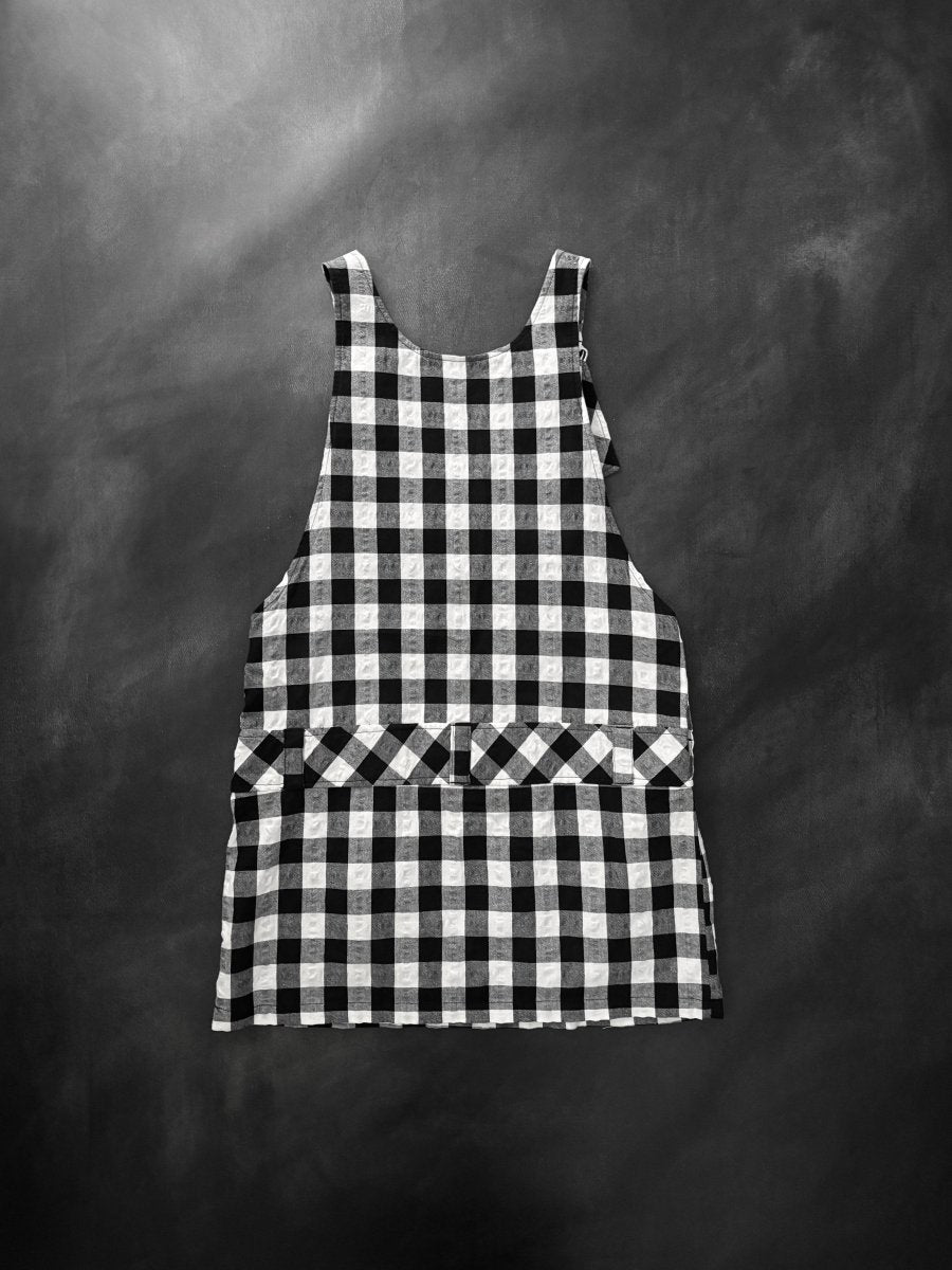 Gingham Plaid Overalls - MIDNIGHT FAE