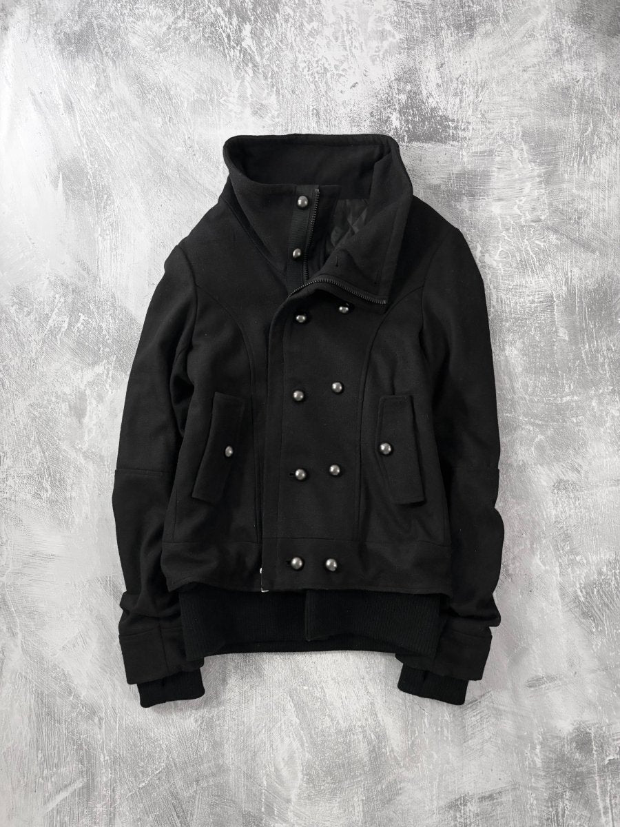 Glamour Zip Up Coat - MIDNIGHT FAE