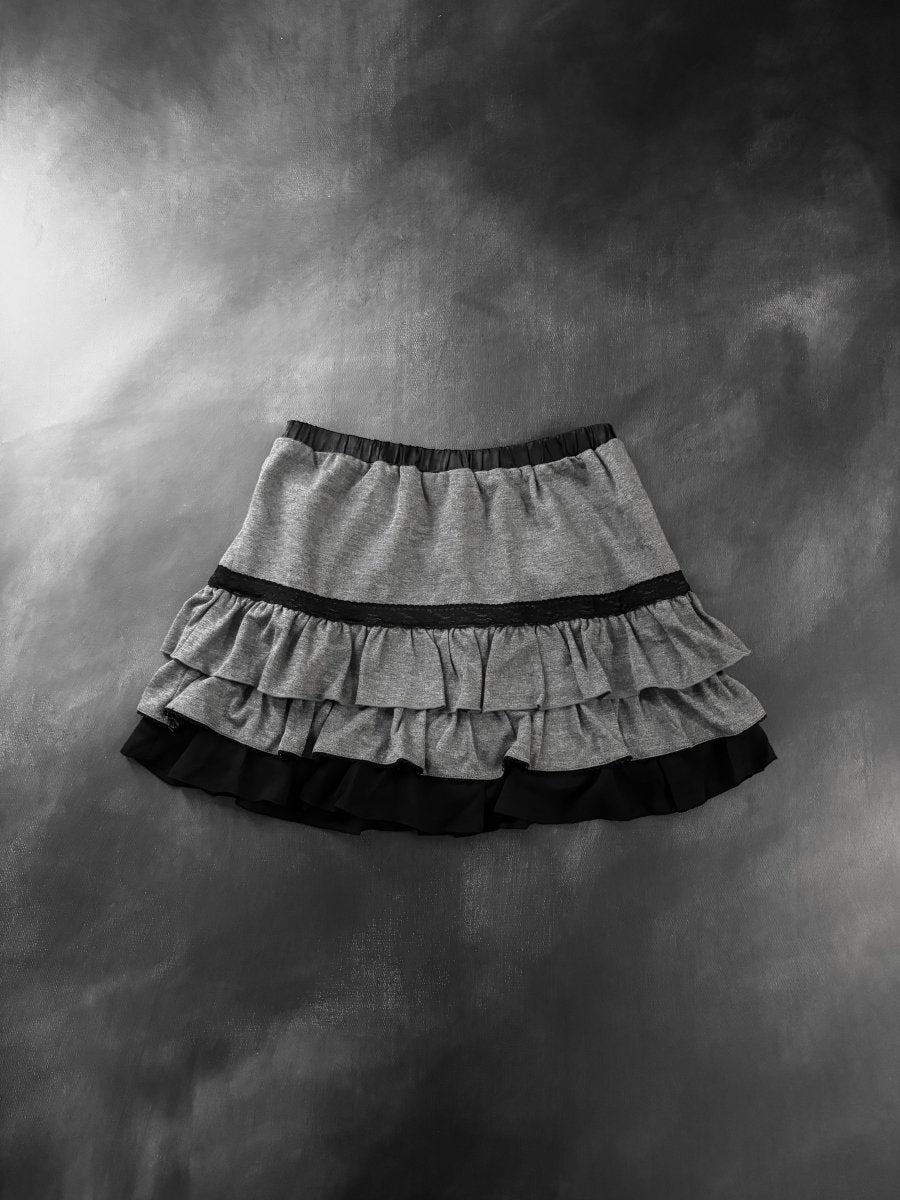 Gloom Mini Skirt - MIDNIGHT FAE
