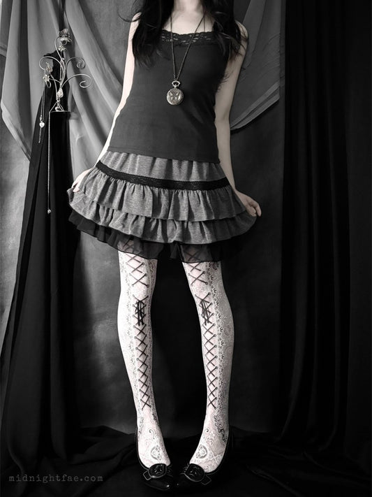 Gloom Mini Skirt - MIDNIGHT FAE