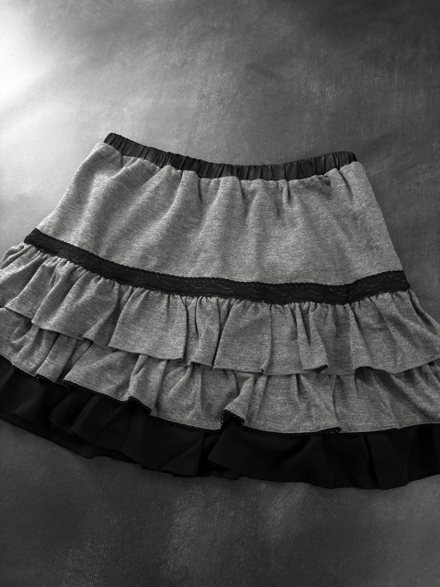 Gloom Mini Skirt - MIDNIGHT FAE